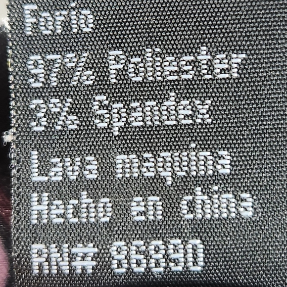 D. J. Summers Purple Satin 3/4 Sleeve Button Down Top Size Medium - Picture 9 of 9